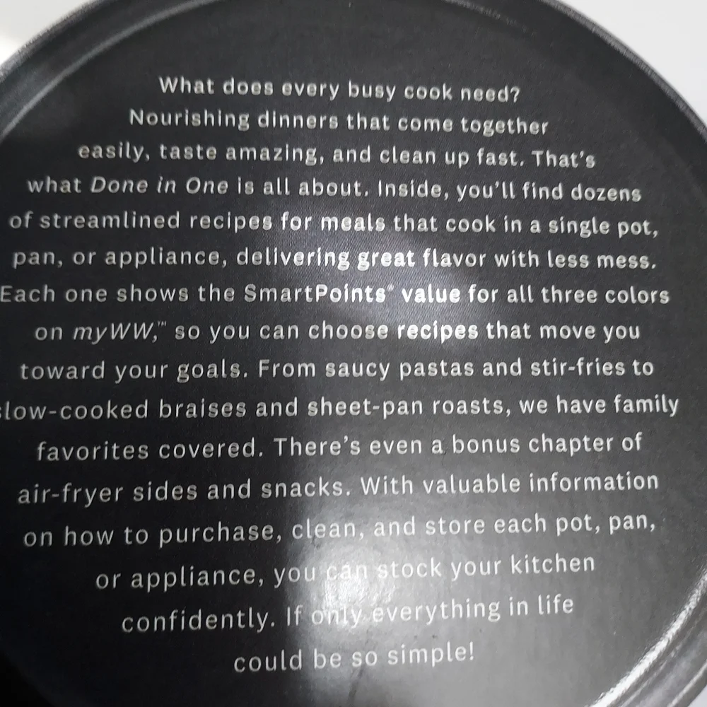 Weight watchers cookbook